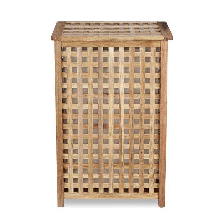 Wooden on sale linen basket